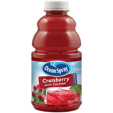 Ocean Spray Bar Pac Cranberry Juice Cocktail 32 oz., PK12 -  25900